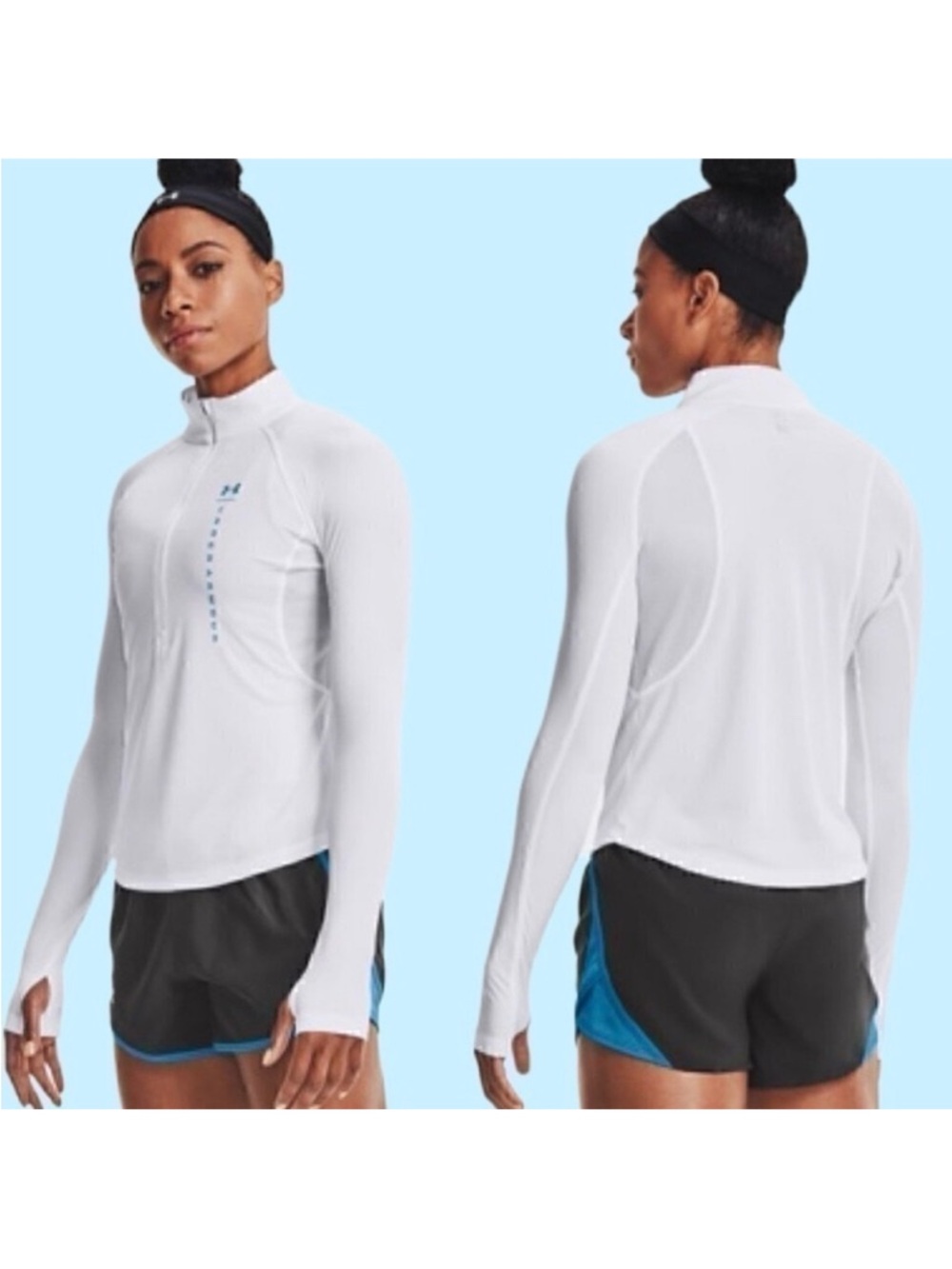 Under Armour Speed Stride Attitude ½ Zip Long Sleeve Top Size L